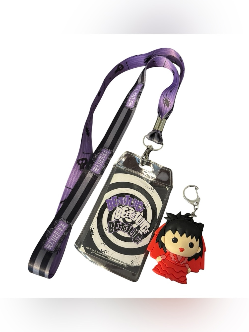 Beetlejuice Lanyard with Keychain